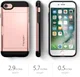 Spigen Slim Armor Card Holder Case Apple iPhone 7 / 8 Rose Gold afbeelding 9