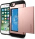 Spigen Slim Armor Card Holder Case Apple iPhone 7 / 8 Rose Gold afbeelding 1