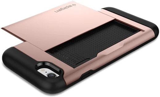 Spigen Slim Armor Card Holder Case Apple iPhone 7 / 8 Rose Gold afbeelding 15