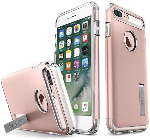 Spigen Slim Armor Apple iPhone 7 Plus / 8 Plus Hoesje Rose Gold afbeelding 2