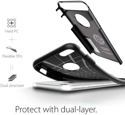Spigen Slim Armor Apple iPhone 7 Hoesje Black afbeelding 9