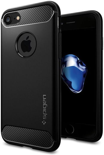 Spigen Rugged Armor Case Apple iPhone 7 Black afbeelding 13