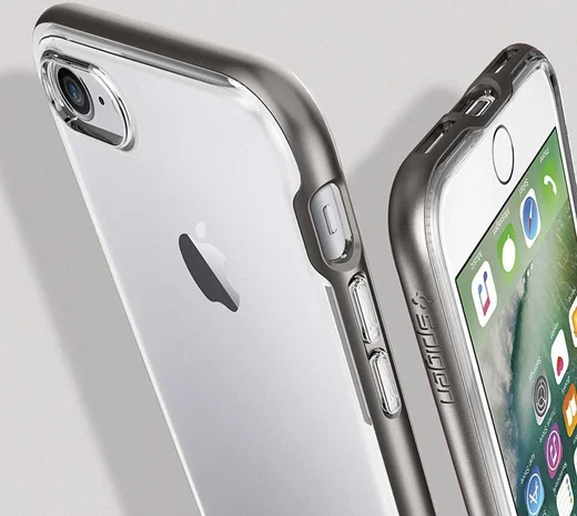 Spigen Neo Hybrid Crystal Case iPhone 7 / 8 Gunmetal afbeelding 2