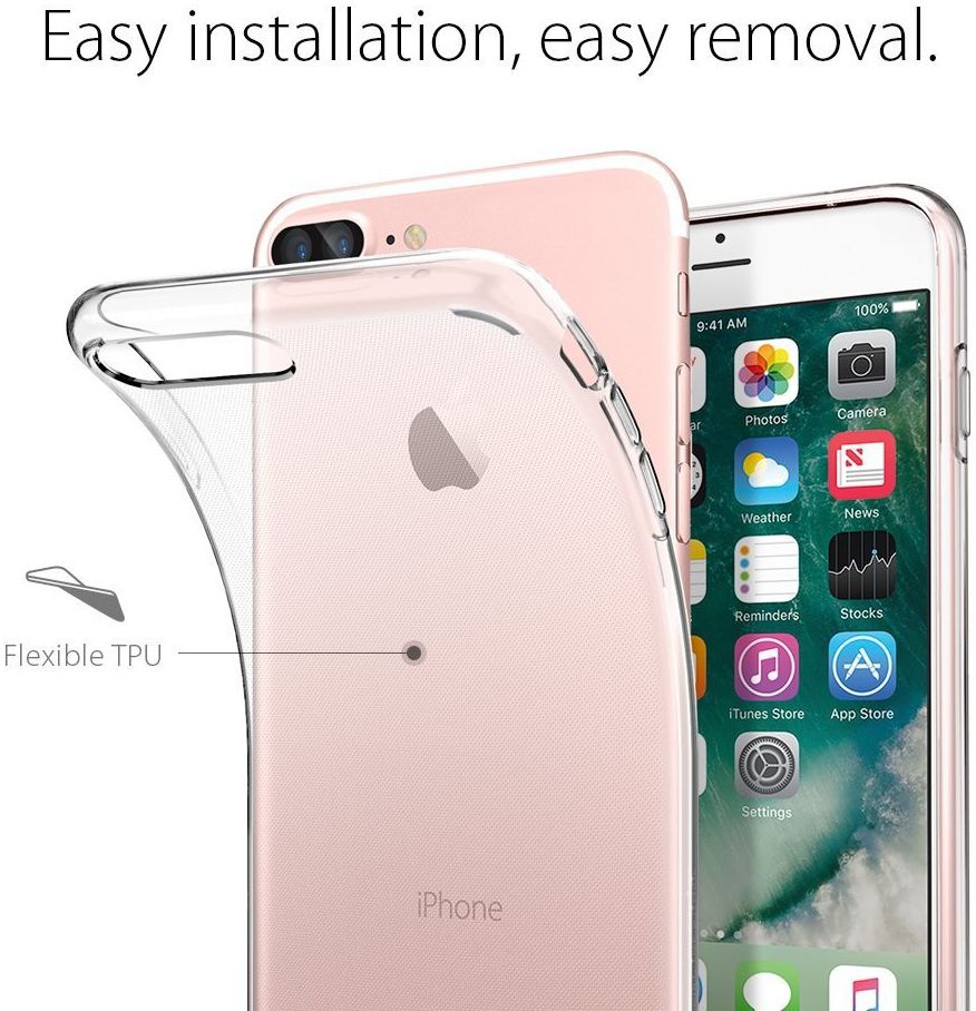 Spigen Liquid Crystal Apple iPhone 7 Plus / 8 Plus Hoesje afbeelding 5