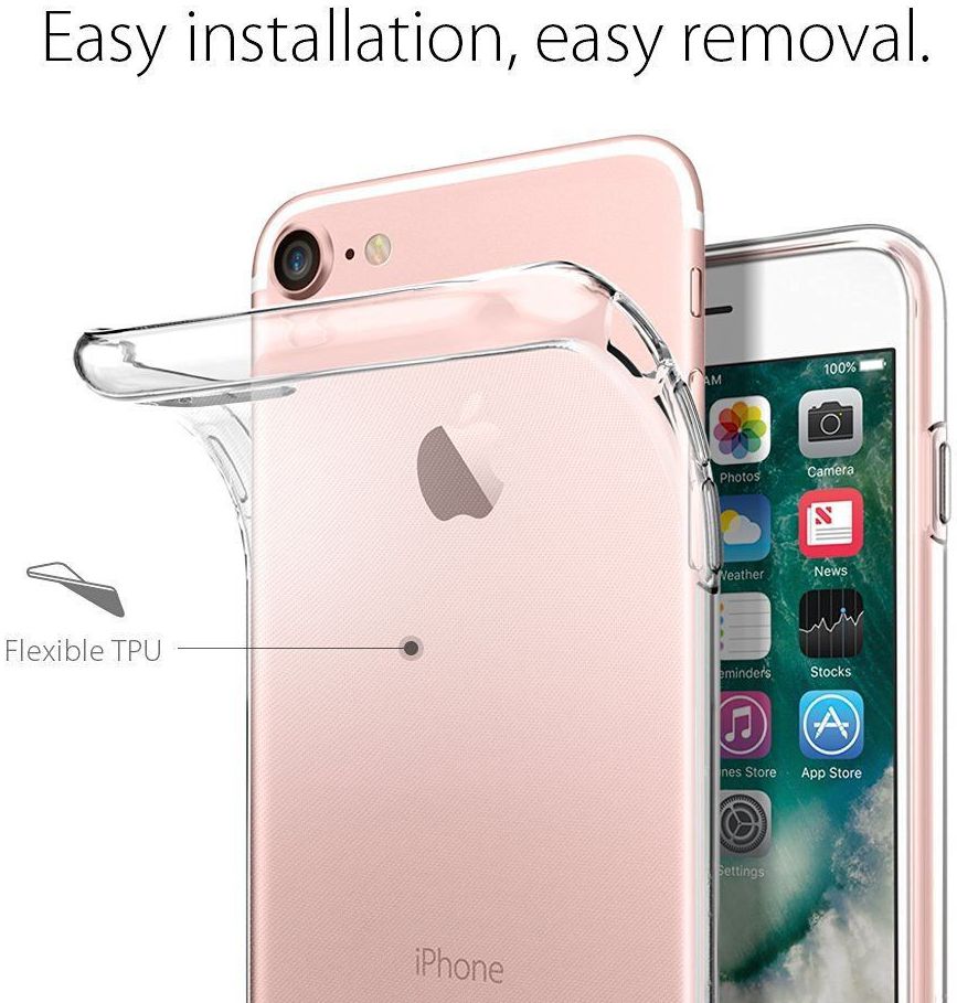 Spigen Liquid Crystal Apple iPhone 7 / 8 Hoesje Transparant afbeelding 7