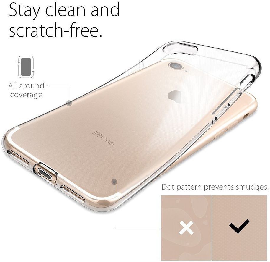 Spigen Liquid Crystal Apple iPhone 7 / 8 Hoesje Transparant afbeelding 8