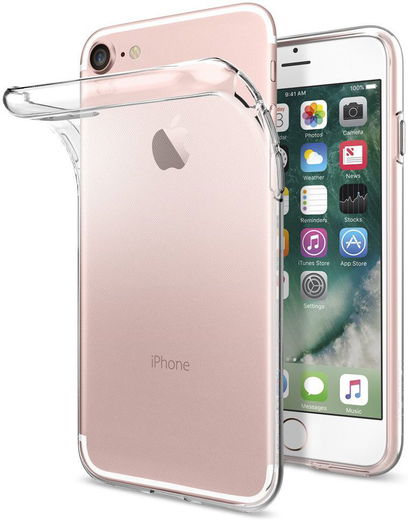 Spigen Liquid Crystal Apple iPhone 7 / 8 Hoesje Transparant afbeelding 1