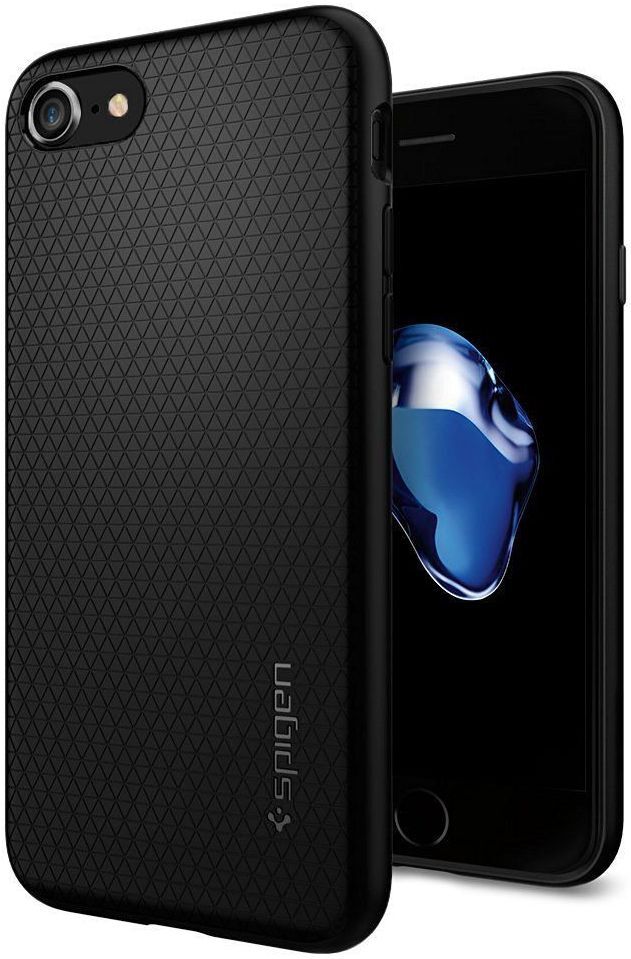 Spigen Liquid Armor Hoesje iPhone 7 / 8 / SE (2020/2022) Zwart afbeelding 1