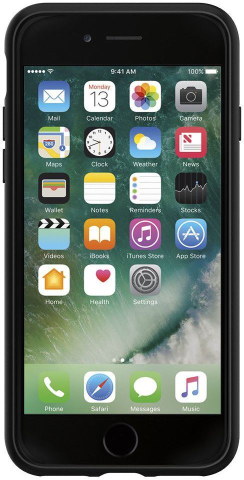 Spigen Liquid Armor Hoesje iPhone 7 / 8 / SE (2020/2022) Zwart afbeelding 11