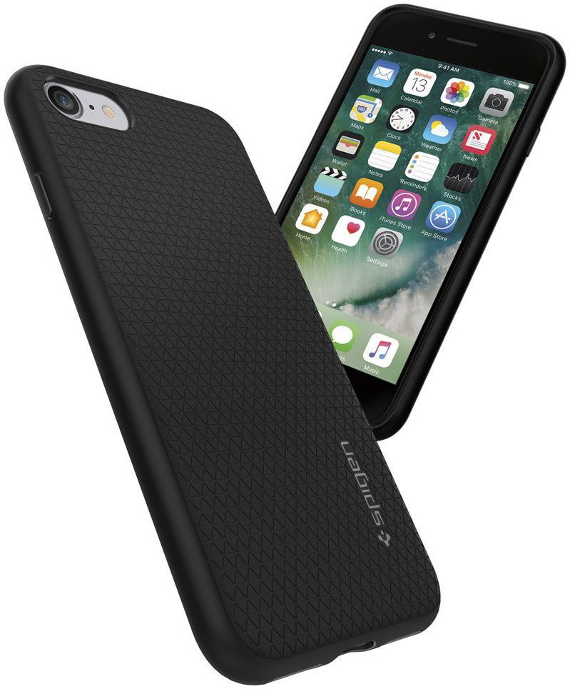 Spigen Liquid Armor Hoesje iPhone 7 / 8 / SE (2020/2022) Zwart afbeelding 15