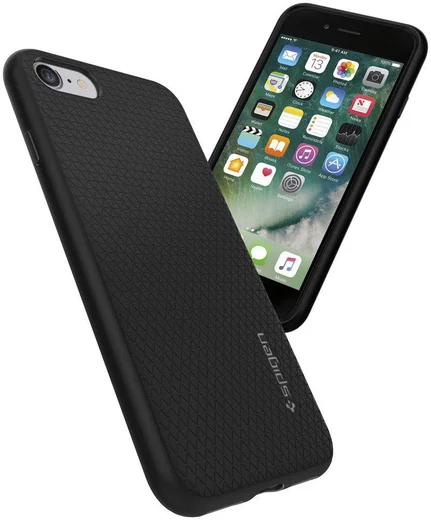 Spigen Liquid Armor Hoesje iPhone 7 / 8 / SE (2020/2022) Zwart afbeelding 15