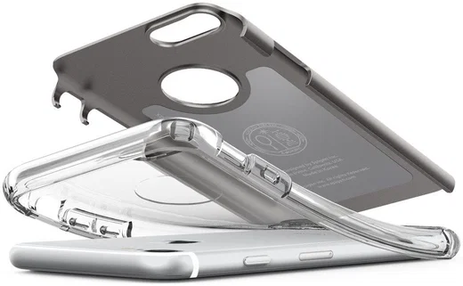 Spigen Hybrid Armor Hoesje Apple iPhone 7 Gunmetal afbeelding 3