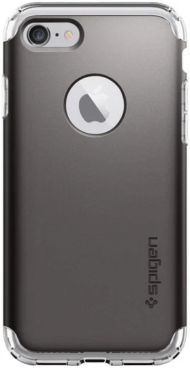 Spigen Hybrid Armor Hoesje Apple iPhone 7 Gunmetal afbeelding 4