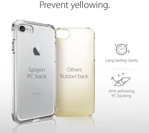 Spigen Crystal Shell Hoesje Apple iPhone 7 / 8 Clear Crystal afbeelding 5