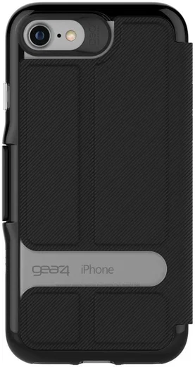 Gear4 D3O Oxford Apple iPhone 8 / 7 / 6 Hoesje Book Case Zwart afbeelding 2