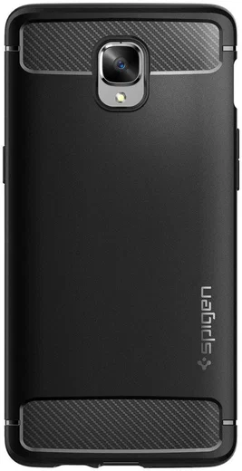 Spigen Rugged Armor OnePlus 3T / 3 Hoesje Zwart afbeelding 2