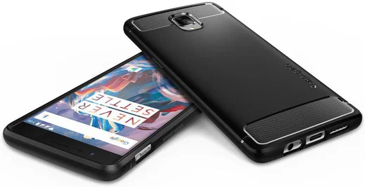 Spigen Rugged Armor OnePlus 3T / 3 Hoesje Zwart afbeelding 6