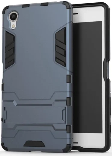 Hybride Sony Xperia X Hoesje Blauw afbeelding 2