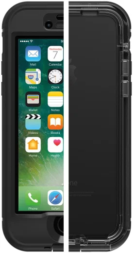Lifeproof Nuud Apple iPhone 7 / 8 Waterdicht Hoesje Zwart afbeelding 1