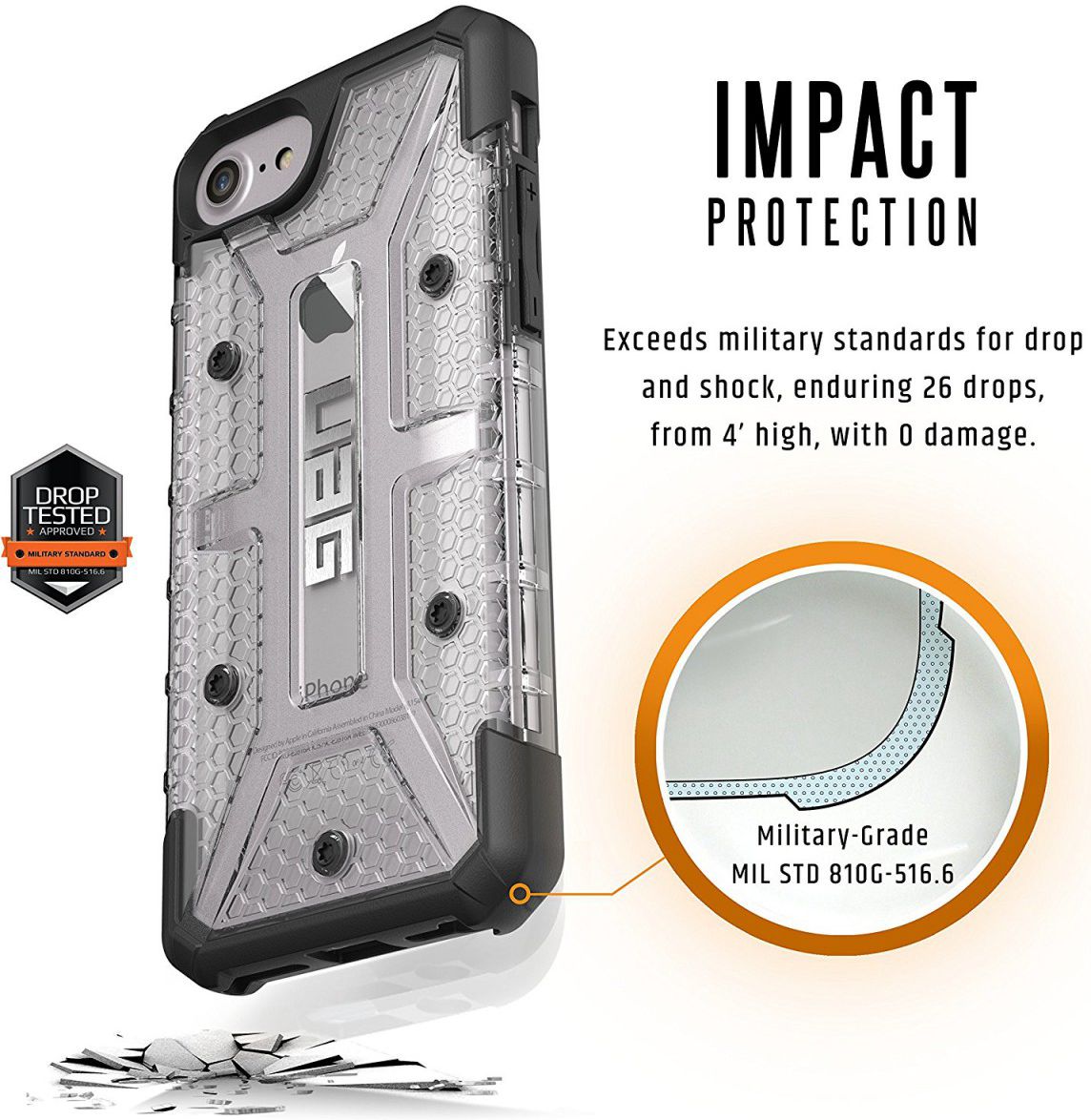 Urban Armor Gear Plasma Case Apple iPhone 7 / 8 Ice afbeelding 5