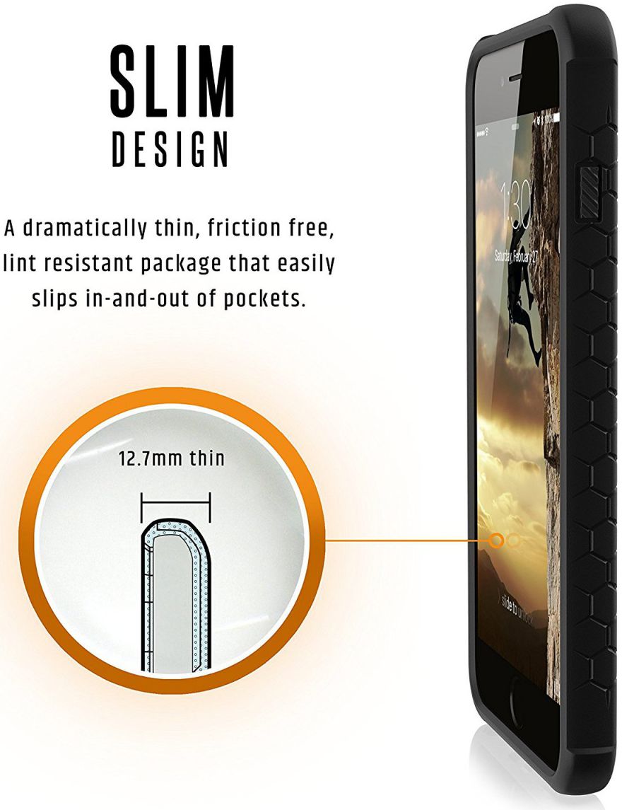 UAG Monarch Case Apple iPhone 7 Plus / 8 Plus Grafite afbeelding 7