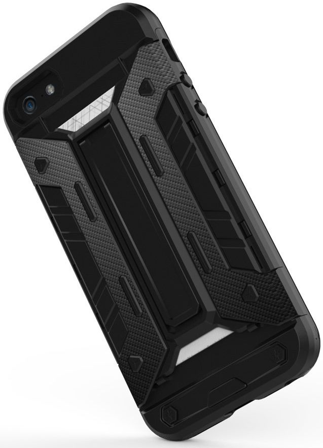 Hybride Apple iPhone 5/5S/SE Hoesje met Kaarthouder Grijs afbeelding 9