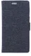 Huawei Y6 II Compact Linnen Portemonnee Hoesje Donker Blauw afbeelding 2