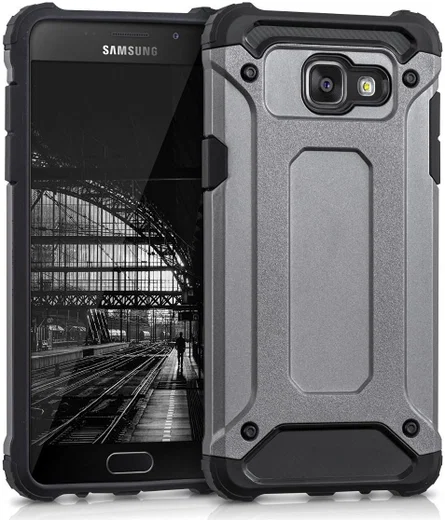 Samsung Galaxy A5 (2016) Hybride Beschermhoesje Grijs afbeelding 2