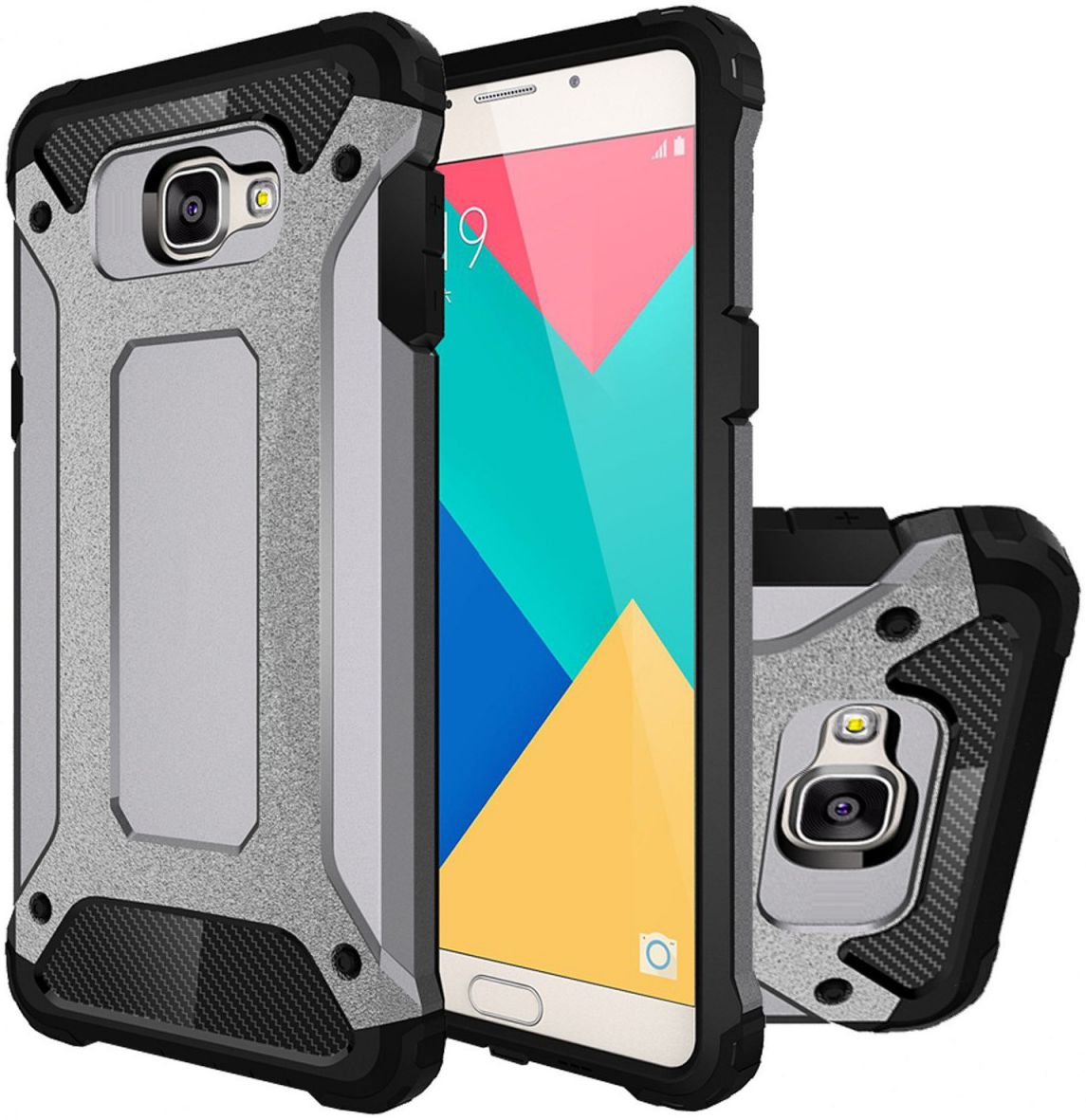 Samsung Galaxy A5 (2016) Hybride Beschermhoesje Grijs afbeelding 1