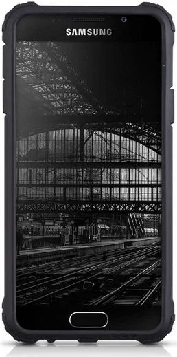 Samsung Galaxy A3 (2016) Hybride Beschermhoesje Zwart afbeelding 2