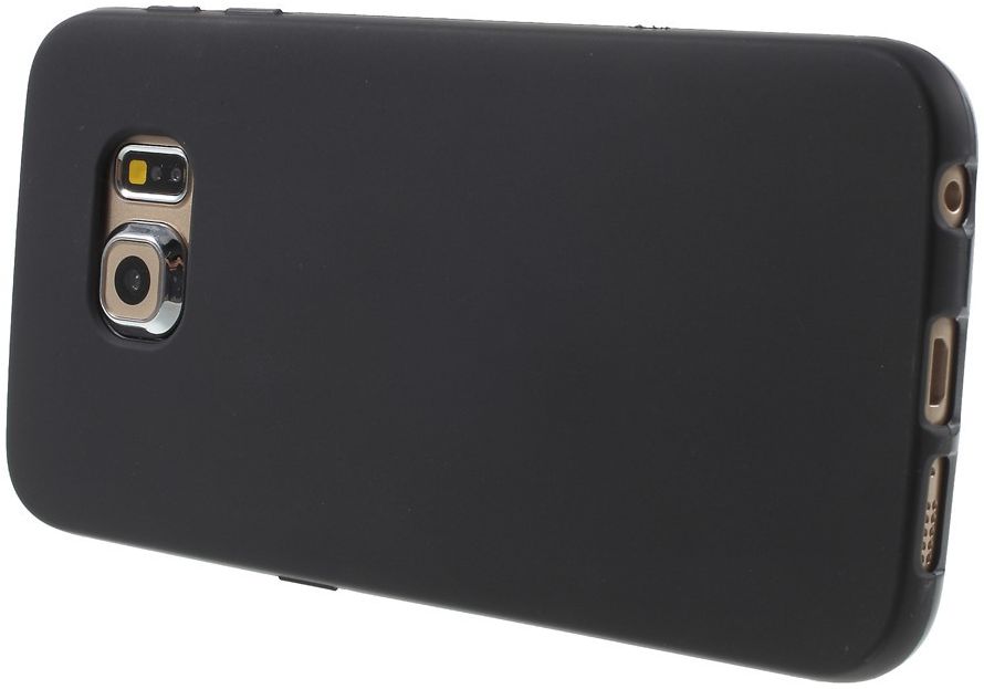 Samsung Galaxy S6 Edge TPU Hoesje Zwart afbeelding 3