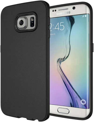 Samsung Galaxy S6 Edge TPU Hoesje Zwart afbeelding 1