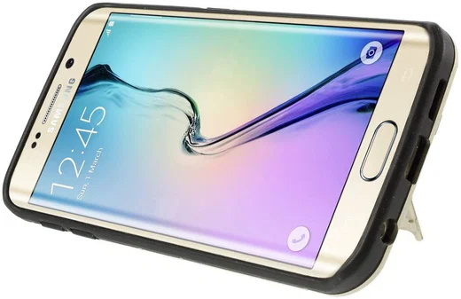 Hybride Samsung Galaxy S6 Edge Hoesje Goud afbeelding 8