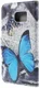 Samsung Galaxy S6 Edge Portemonnee Print Hoesje Blue Butterflies afbeelding 4