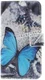 Samsung Galaxy S6 Edge Portemonnee Print Hoesje Blue Butterflies afbeelding 5