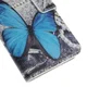 Samsung Galaxy S6 Edge Portemonnee Print Hoesje Blue Butterflies afbeelding 7