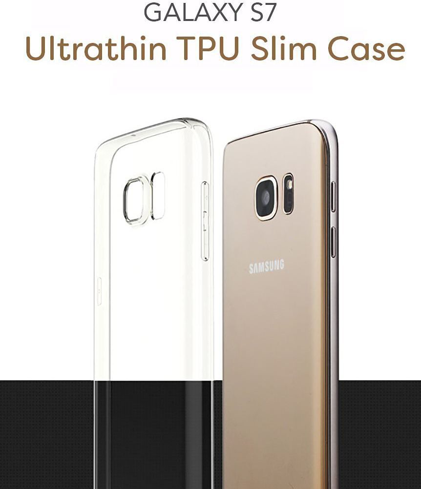 Ultra Dun TPU hoesje Transparant Galaxy S7 afbeelding 3
