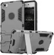 Huawei Ascend P8 Lite Hybride Hoesje Grijs afbeelding 1