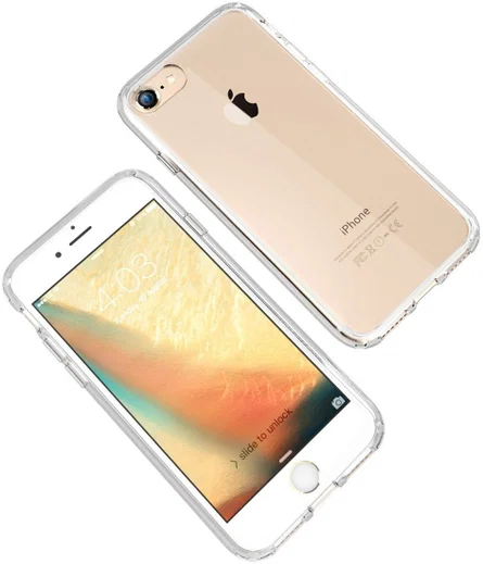 Apple iPhone 7 / 8 Transparant Hybride Bumper Hoesje afbeelding 6