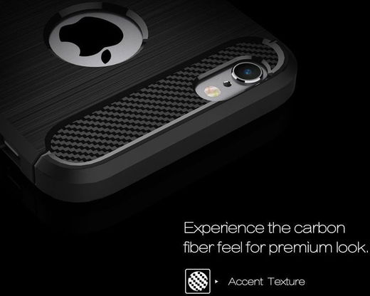 Apple iPhone 6(S) Geborsteld TPU Hoesje Zwart afbeelding 9