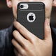 Apple iPhone 7/8 Geborsteld TPU Hoesje Zwart afbeelding 2