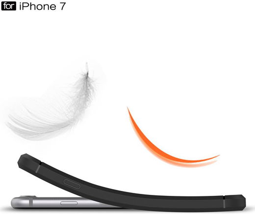 Apple iPhone 7/8 Geborsteld TPU Hoesje Zwart afbeelding 7