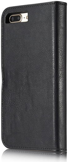 Apple iPhone 7 Plus / 8 Plus Portemonnee Hoesje Echt Leer Zwart afbeelding 6