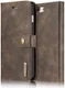 Apple iPhone 7 Plus / 8 Plus Portemonnee Hoesje Echt Leer Bruin afbeelding 3