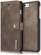 Apple iPhone 7 Plus / 8 Plus Portemonnee Hoesje Echt Leer Bruin afbeelding 4