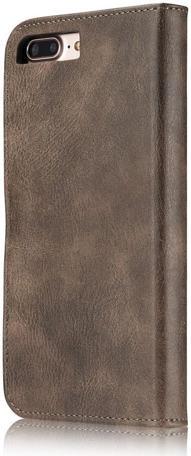 Apple iPhone 7 Plus / 8 Plus Portemonnee Hoesje Echt Leer Bruin afbeelding 6