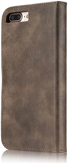 Apple iPhone 7 Plus / 8 Plus Portemonnee Hoesje Echt Leer Bruin afbeelding 6