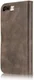 Apple iPhone 7 Plus / 8 Plus Portemonnee Hoesje Echt Leer Bruin afbeelding 6