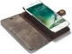 Apple iPhone 7 Plus / 8 Plus Portemonnee Hoesje Echt Leer Bruin afbeelding 2