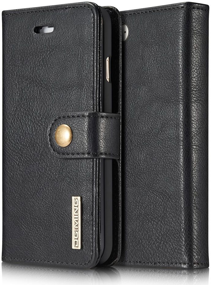 Apple iPhone SE (2020/2022)/7/8 Portemonnee Hoesje Echt Leer Zwart afbeelding 3